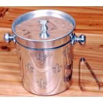 3261 - Ice Bucket Fleur De Lis w/ Tong